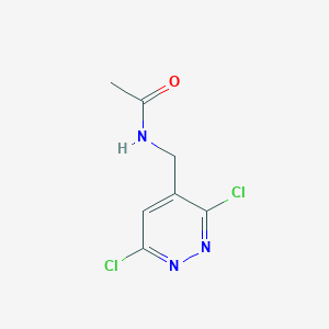 molecular formula C7H7Cl2N3O B13093766 N-((3,6-Dichloropyridazin-4-yl)methyl)acetamide 