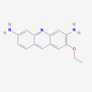 molecular formula C15H15N3O B13093814 2-Ethoxyacridine-3,6-diamine CAS No. 87195-66-2