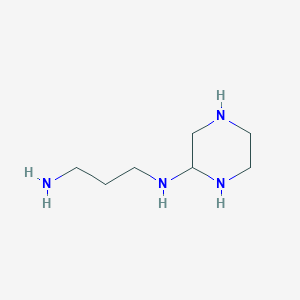 molecular formula C7H18N4 B13093891 N1-(Piperazin-2-YL)propane-1,3-diamine CAS No. 14566-75-7