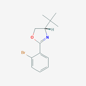 molecular formula C13H16BrNO B130940 (S)-2-(2-Bromophenyl)-4-(tert-butyl)-4,5-dihydrooxazole CAS No. 154701-60-7