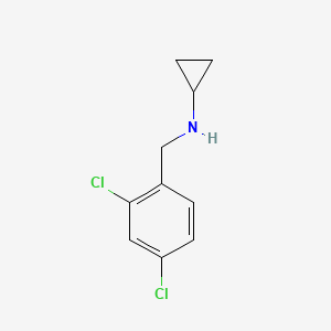 molecular formula C10H11Cl2N B1309400 Cyclopropyl-(2,4-dichloro-benzyl)-amine CAS No. 892568-95-5