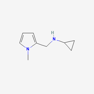 molecular formula C9H14N2 B1309402 N-[(1-methyl-1H-pyrrol-2-yl)methyl]cyclopropanamine CAS No. 713501-65-6