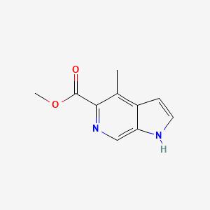 molecular formula C10H10N2O2 B13094034 Methyl 4-methyl-1H-pyrrolo[2,3-C]pyridine-5-carboxylate 