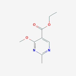 molecular formula C9H12N2O3 B13094037 Ethyl 4-methoxy-2-methylpyrimidine-5-carboxylate CAS No. 7122-77-2