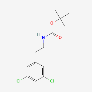molecular formula C13H17Cl2NO2 B13094059 tert-Butyl 3,5-dichlorophenethylcarbamate 