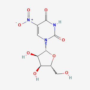 molecular formula C9H11N3O8 B13094073 5-Nitrouridine 