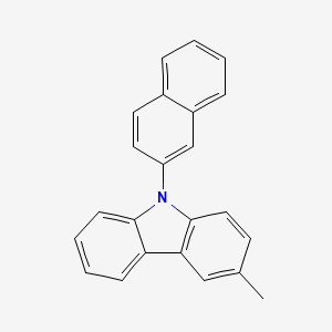 molecular formula C23H17N B13094111 3-Methyl-9-(naphthalen-2-yl)-9H-carbazole 