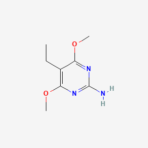 molecular formula C8H13N3O2 B13094227 5-Ethyl-4,6-dimethoxypyrimidin-2-amine 