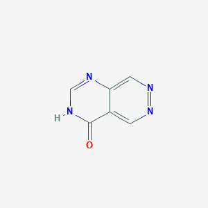 molecular formula C6H4N4O B13094263 Pyrimido[4,5-d]pyridazin-4(1H)-one CAS No. 21579-42-0