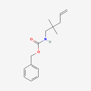 molecular formula C15H21NO2 B13094267 Benzyl (2,2-dimethylpent-4-EN-1-YL)carbamate 
