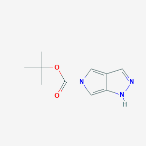 molecular formula C10H13N3O2 B13094300 tert-Butyl pyrrolo[3,4-c]pyrazole-5(1H)-carboxylate 