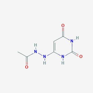 molecular formula C6H8N4O3 B13094393 N'-(2,6-Dioxo-1,2,3,6-tetrahydropyrimidin-4-yl)acetohydrazide 