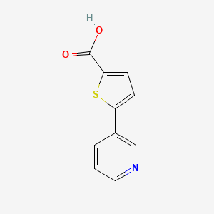 molecular formula C10H7NO2S B1309446 5-pyridin-3-ylthiophene-2-carboxylic Acid CAS No. 278803-20-6