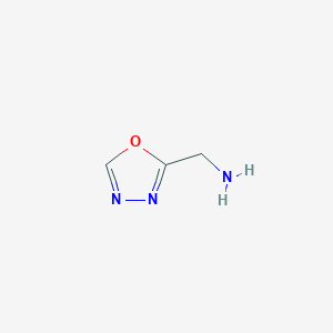 molecular formula C3H5N3O B1309449 (1,3,4-Oxadiazol-2-YL)methanamine CAS No. 716329-40-7