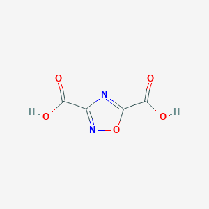molecular formula C4H2N2O5 B13094567 1,2,4-Oxadiazole-3,5-dicarboxylic acid CAS No. 371214-75-4
