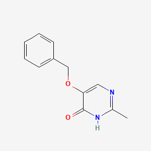 molecular formula C12H12N2O2 B13094674 5-(Benzyloxy)-2-methylpyrimidin-4(3h)-one CAS No. 60438-04-2