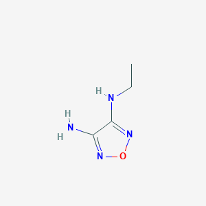 molecular formula C4H8N4O B130947 N3-Ethyl-1,2,5-oxadiazole-3,4-diamine CAS No. 140706-49-6