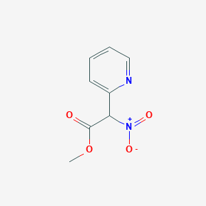 molecular formula C8H8N2O4 B13094704 Methyl 2-nitro-2-(pyridin-2-yl)acetate CAS No. 1956363-85-1