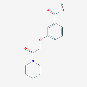 3-[2-Oxo-2-(piperidin-1-yl)ethoxy]benzoic acid