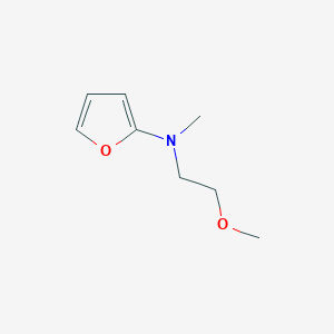 molecular formula C8H13NO2 B13094745 N-(2-methoxyethyl)-N-methylfuran-2-amine 