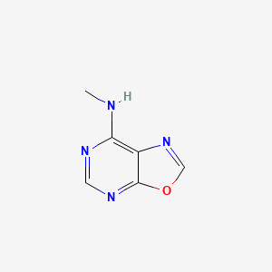 molecular formula C6H6N4O B13094752 N-methyloxazolo[5,4-d]pyrimidin-7-amine 