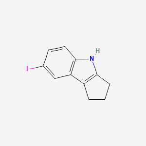 molecular formula C11H10IN B1309478 7-碘-1,2,3,4-四氢环戊[b]吲哚 CAS No. 872473-09-1