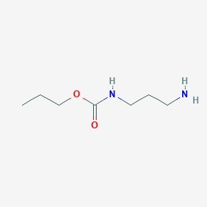 molecular formula C7H16N2O2 B13094783 Propyl(3-aminopropyl)carbamate 