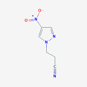 molecular formula C6H6N4O2 B1309484 3-(4-nitro-1H-pyrazol-1-yl)propanenitrile CAS No. 1002243-79-9