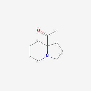 molecular formula C10H17NO B13094840 1-(Octahydroindolizin-8a-yl)ethanone 