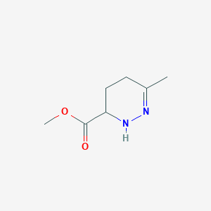 molecular formula C7H12N2O2 B13094842 Methyl 6-methyl-2,3,4,5-tetrahydropyridazine-3-carboxylate CAS No. 344596-94-7