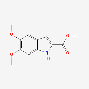molecular formula C12H13NO4 B1309492 methyl 5,6-dimethoxy-1H-indole-2-carboxylate CAS No. 28059-24-7