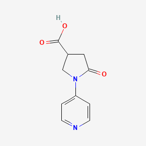 5-Oxo-1-pyridin-4-ylpyrrolidine-3-carboxylic acid