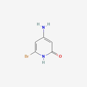 molecular formula C5H5BrN2O B13095121 4-Amino-6-bromopyridin-2-ol 