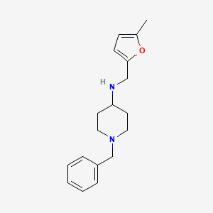 molecular formula C18H24N2O B1309535 1-benzyl-N-[(5-methyl-2-furyl)methyl]piperidin-4-amine CAS No. 1002084-97-0