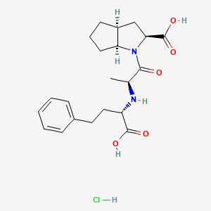 molecular formula C21H29ClN2O5 B13095436 Ramiprilate hydrochloride 
