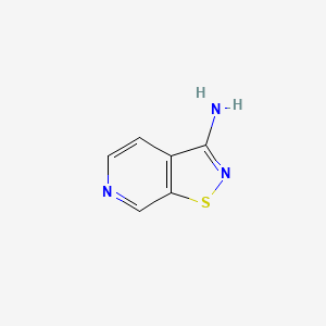 molecular formula C6H5N3S B13095440 Isothiazolo[5,4-c]pyridin-3-amine 