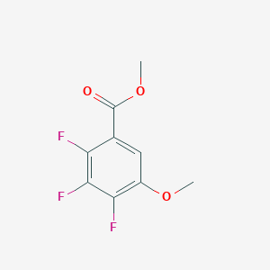 molecular formula C9H7F3O3 B13095461 Methyl 2,3,4-trifluoro-5-methoxybenzoate 