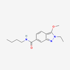 molecular formula C15H21N3O2 B13095492 N-Butyl-2-ethyl-3-methoxy-2H-indazole-6-carboxamide CAS No. 919108-71-7