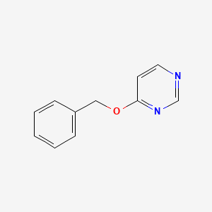 molecular formula C11H10N2O B13095547 4-(Benzyloxy)pyrimidine 