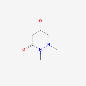 molecular formula C6H10N2O2 B13095566 1,2-Dimethyldihydropyridazine-3,5(2H,4H)-dione 