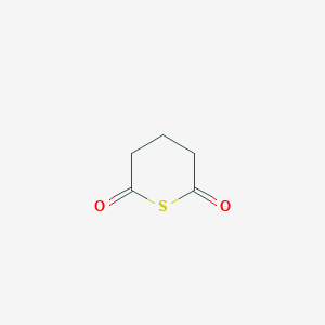 molecular formula C5H6O2S B13095641 Glutaric thioanhydride CAS No. 168280-79-3