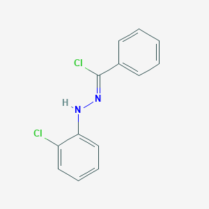 molecular formula C13H10Cl2N2 B13095707 n-(2-Chlorophenyl)benzenecarbohydrazonoylchloride 