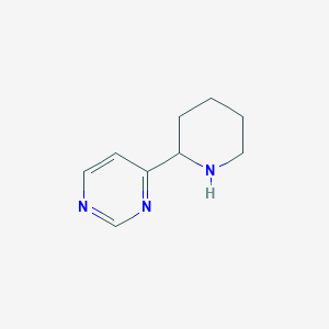 molecular formula C9H13N3 B13095800 4-(Piperidin-2-yl)pyrimidine 