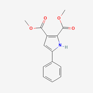 molecular formula C14H13NO4 B13095824 dimethyl 5-phenyl-1H-pyrrole-2,3-dicarboxylate 