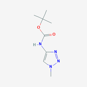 molecular formula C8H14N4O2 B13095881 tert-Butyl (1-methyl-1H-1,2,3-triazol-4-yl)carbamate 