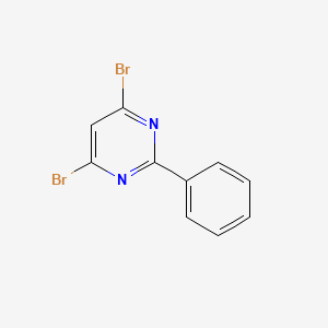 molecular formula C10H6Br2N2 B13096071 4,6-Dibromo-2-phenylpyrimidine 