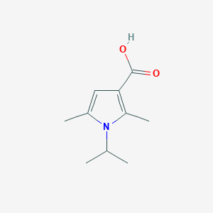molecular formula C10H15NO2 B1309614 1-Isopropyl-2,5-dimethyl-1H-pyrrole-3-carboxylic acid CAS No. 847744-27-8