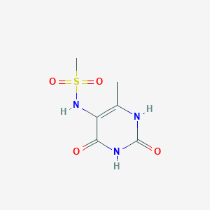 molecular formula C6H9N3O4S B13096156 N-(2,4-dihydroxy-6-methylpyrimidin-5-yl)methanesulfonamide 