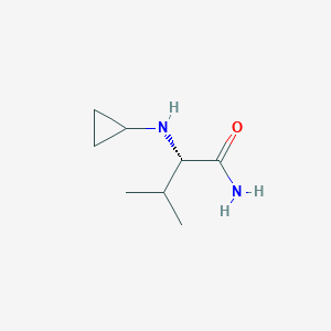 molecular formula C8H16N2O B13096157 N-CyclopropylL-Z-Valinamide 