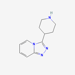 molecular formula C11H14N4 B1309622 3-(Piperidin-4-yl)-[1,2,4]triazolo[4,3-a]pyridine CAS No. 852627-78-2
